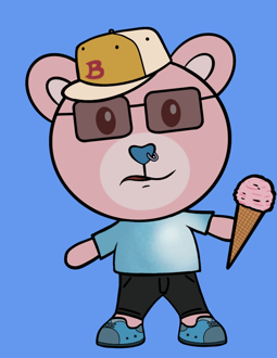 Best Polygon NFT Collection on Opensea - Jolly Teddy Party #8355