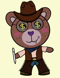 Best Polygon NFT Collection on Opensea - Jolly Teddy Party #8360