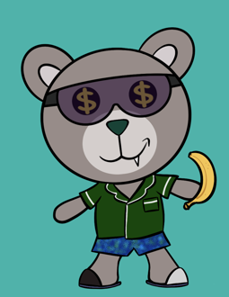 Best Polygon NFT Collection on Opensea - Jolly Teddy Party #8361