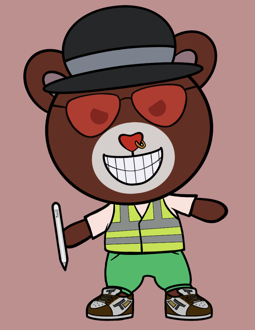 Best Polygon NFT Collection on Opensea - Jolly Teddy Party #8371
