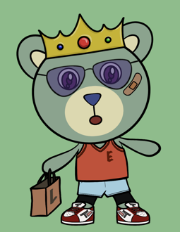 Best Polygon NFT Collection on Opensea - Jolly Teddy Party #8373