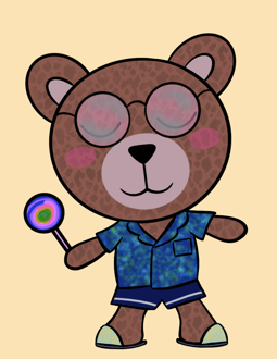 Best Polygon NFT Collection on Opensea - Jolly Teddy Party #8376