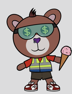 Best Polygon NFT Collection on Opensea - Jolly Teddy Party #8380