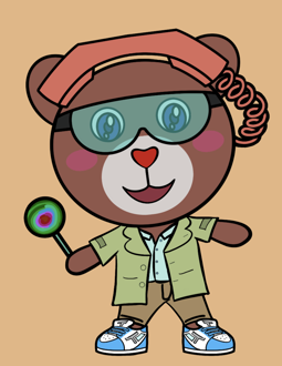 Best Polygon NFT Collection on Opensea - Jolly Teddy Party #8381