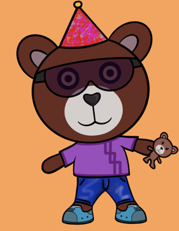 Best Polygon NFT Collection on Opensea - Jolly Teddy Party #8402