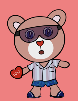 Best Polygon NFT Collection on Opensea - Jolly Teddy Party #8408