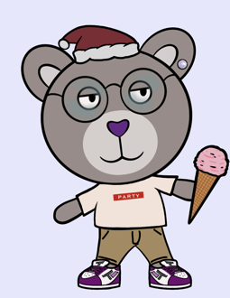 Best Polygon NFT Collection on Opensea - Jolly Teddy Party #8414