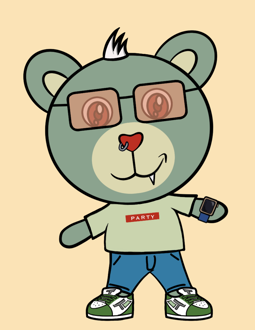Best Polygon NFT Collection on Opensea - Jolly Teddy Party #8423