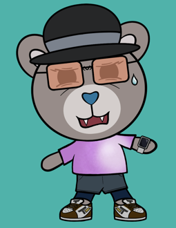 Best Polygon NFT Collection on Opensea - Jolly Teddy Party #8447