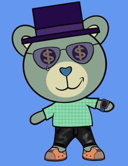 Best Polygon NFT Collection on Opensea - Jolly Teddy Party #845