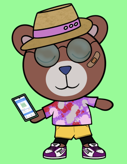 Best Polygon NFT Collection on Opensea - Jolly Teddy Party #849