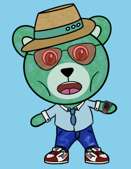 Best Polygon NFT Collection on Opensea - Jolly Teddy Party #8628
