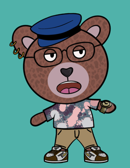 Best Polygon NFT Collection on Opensea - Jolly Teddy Party #8639