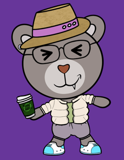 Best Polygon NFT Collection on Opensea - Jolly Teddy Party #8649