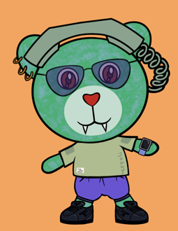 Best Polygon NFT Collection on Opensea - Jolly Teddy Party #8651