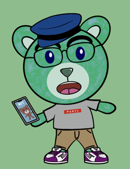 Best Polygon NFT Collection on Opensea - Jolly Teddy Party #8653