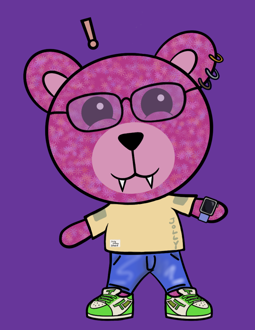 Best Polygon NFT Collection on Opensea - Jolly Teddy Party #8662