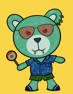 Best Polygon NFT Collection on Opensea - Jolly Teddy Party #8695