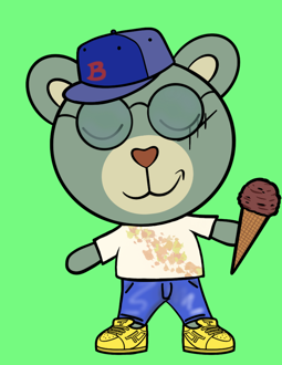 Best Polygon NFT Collection on Opensea - Jolly Teddy Party #876