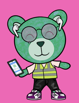 Best Polygon NFT Collection on Opensea - Jolly Teddy Party #8760