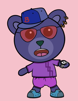 Best Polygon NFT Collection on Opensea - Jolly Teddy Party #8766