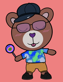 Best Polygon NFT Collection on Opensea - Jolly Teddy Party #8776