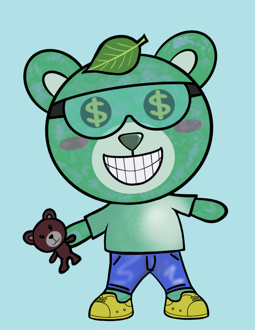 Best Polygon NFT Collection on Opensea - Jolly Teddy Party #8780