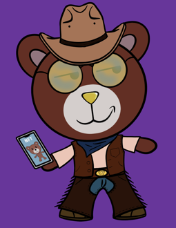 Best Polygon NFT Collection on Opensea - Jolly Teddy Party #8790