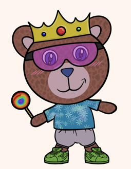 Best Polygon NFT Collection on Opensea - Jolly Teddy Party #8803