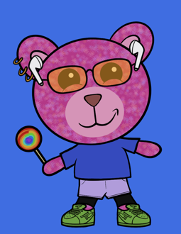 Best Polygon NFT Collection on Opensea - Jolly Teddy Party #8814