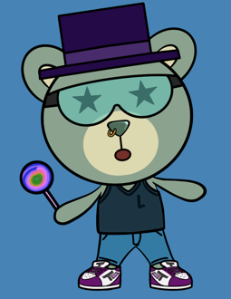 Best Polygon NFT Collection on Opensea - Jolly Teddy Party #882