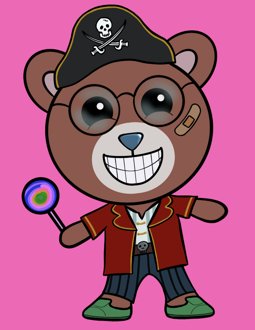 Best Polygon NFT Collection on Opensea - Jolly Teddy Party #8833