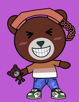 Best Polygon NFT Collection on Opensea - Jolly Teddy Party #8839