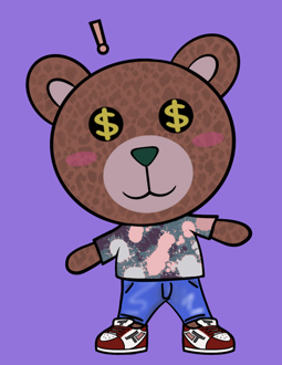Best Polygon NFT Collection on Opensea - Jolly Teddy Party #8843