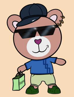 Best Polygon NFT Collection on Opensea - Jolly Teddy Party #8844
