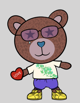 Best Polygon NFT Collection on Opensea - Jolly Teddy Party #8908
