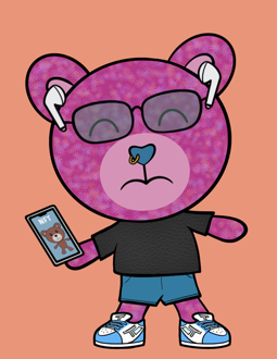 Best Polygon NFT Collection on Opensea - Jolly Teddy Party #8916