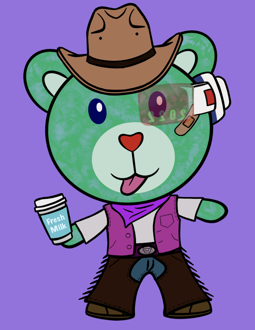 Best Polygon NFT Collection on Opensea - Jolly Teddy Party #8919