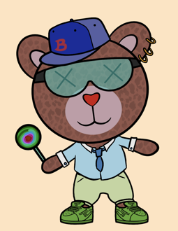 Best Polygon NFT Collection on Opensea - Jolly Teddy Party #8924