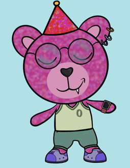 Best Polygon NFT Collection on Opensea - Jolly Teddy Party #8942