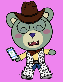 Best Polygon NFT Collection on Opensea - Jolly Teddy Party #8947
