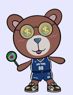 Best Polygon NFT Collection on Opensea - Jolly Teddy Party #8949
