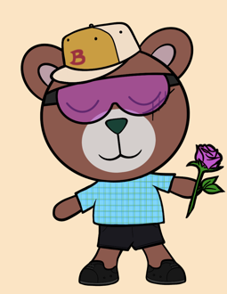 Best Polygon NFT Collection on Opensea - Jolly Teddy Party #8968