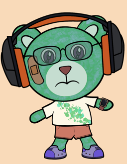 Best Polygon NFT Collection on Opensea - Jolly Teddy Party #8979