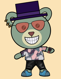Best Polygon NFT Collection on Opensea - Jolly Teddy Party #8983