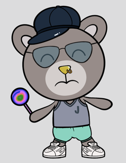 Best Polygon NFT Collection on Opensea - Jolly Teddy Party #9003