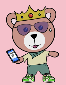 Best Polygon NFT Collection on Opensea - Jolly Teddy Party #9008
