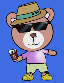 Best Polygon NFT Collection on Opensea - Jolly Teddy Party #9018