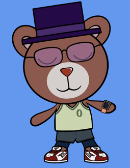 Best Polygon NFT Collection on Opensea - Jolly Teddy Party #9019