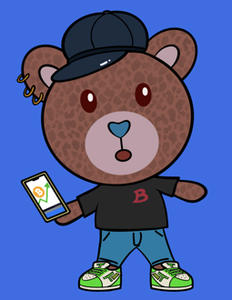 Best Polygon NFT Collection on Opensea - Jolly Teddy Party #9020